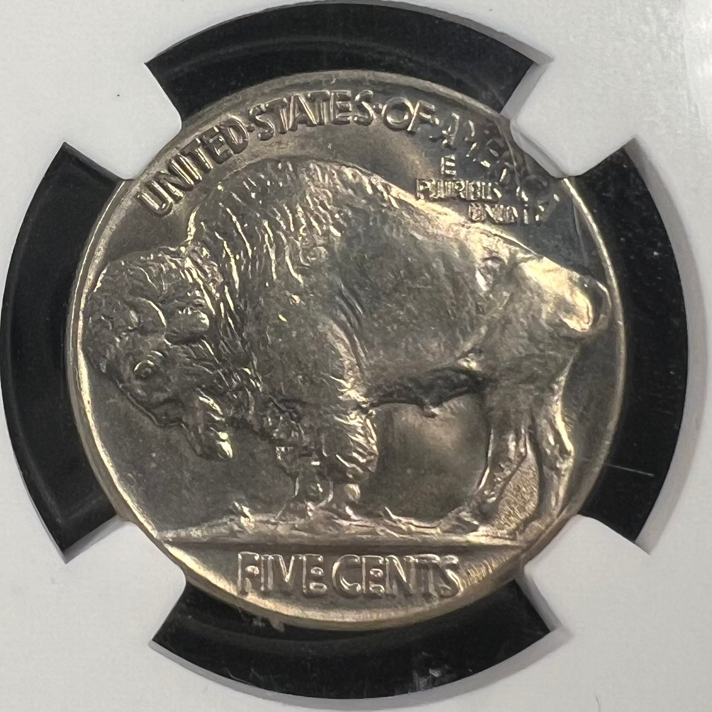 1927 5C Buffalo Nickel, NGC MS65