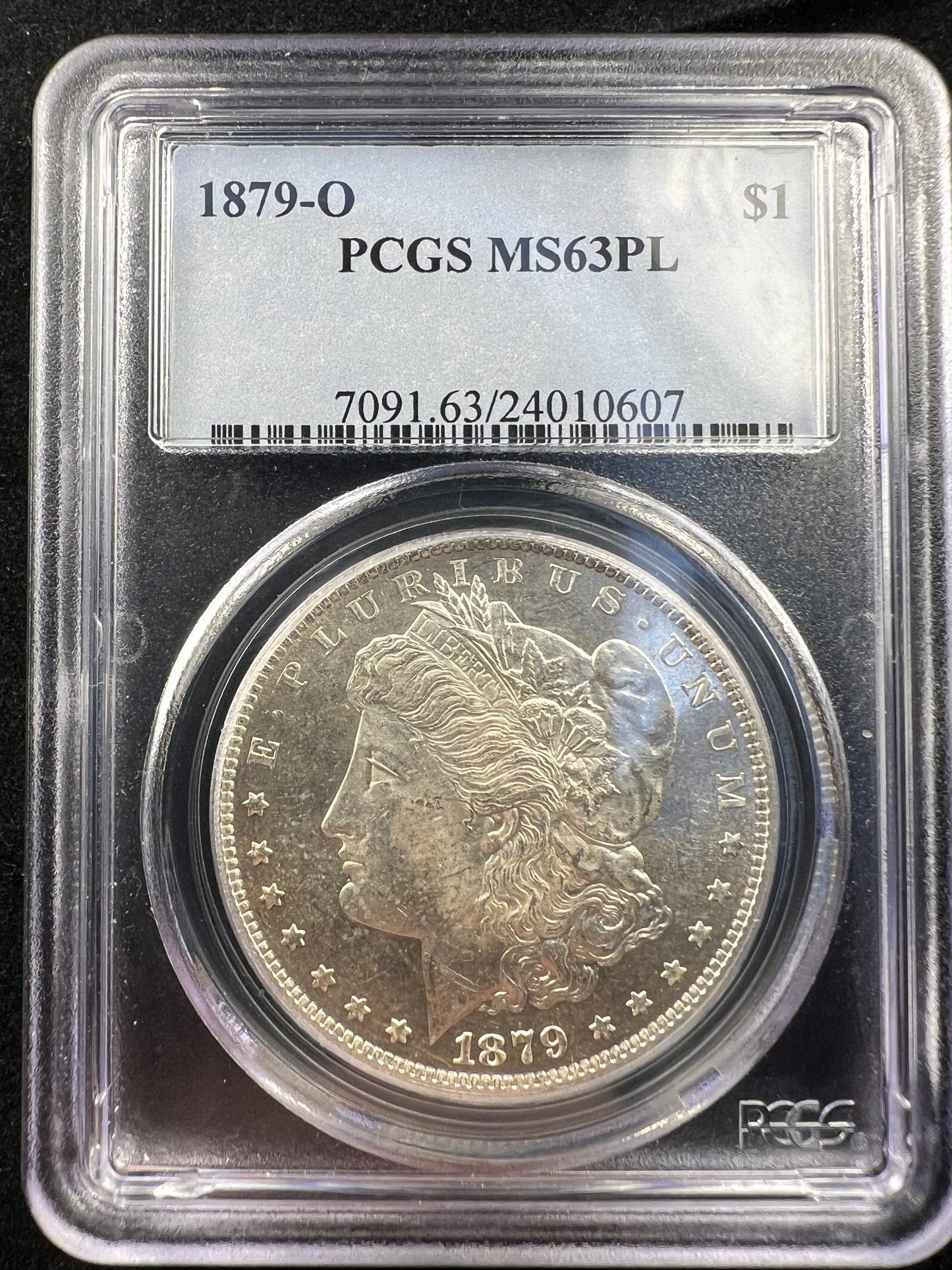 1879-O $1 Morgan Dollar, PCGS MS63PL Prooflike